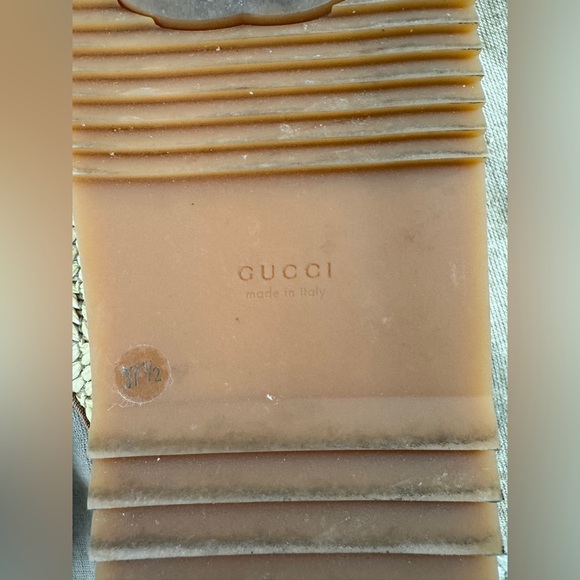 Gucci Tan and Brown Slide Sandals - Picture 9 of 10